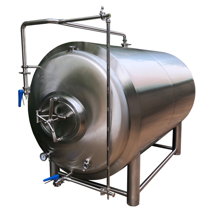 800L 1000L Новый дизайн горизонтальный яркий резервуар для пива для оборудования для хранения крафтового пива в системе подачи пива